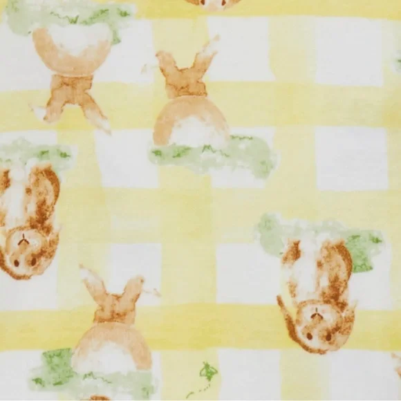 Burt’s Bees Baby Bunny Plaid Organic Cotton Pajamas - Picture 3 of 8